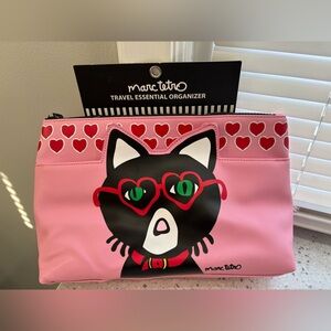 Marc Tetro Pink Cat Travel Organizer
